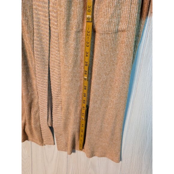 Torrid Women's Plus 5 5X Open Rib Cardigan Sweater Camel Tan Lightweight Long - Picture 10 of 10